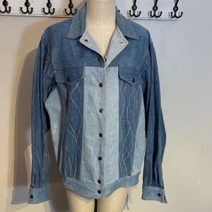Two-Tone Denim Jacket Custom Made
